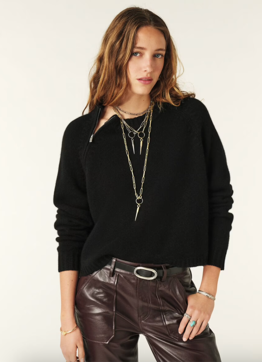 Corvy Cashmere Jumper Black – Sass Edge