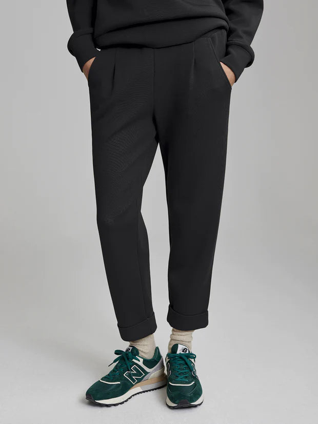 Rolled Cuff Pant Black