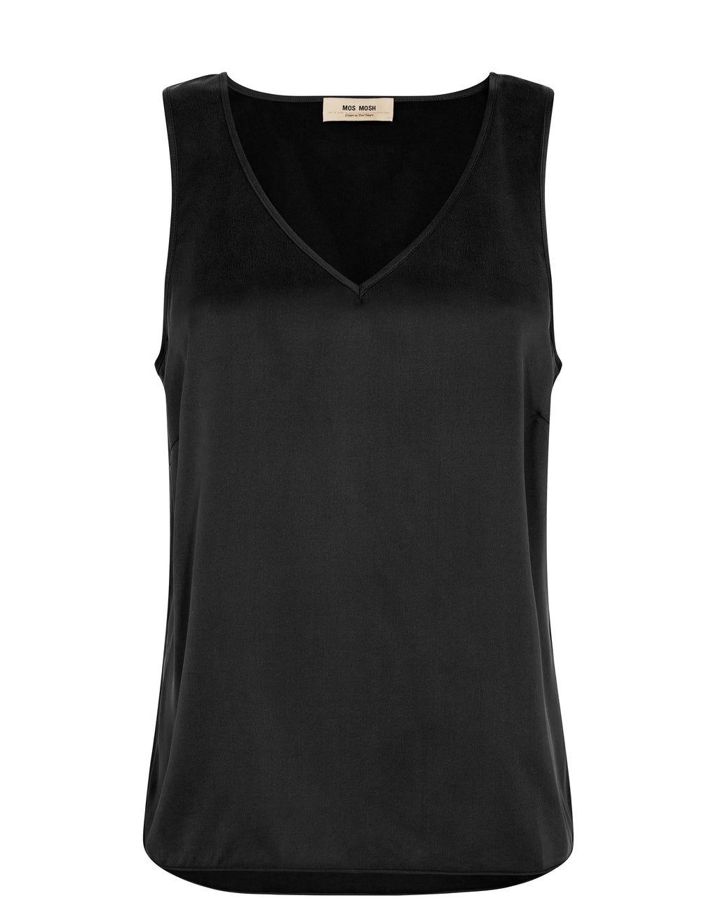 MMAstrid Silk VNeck Top Black Sass & Edge
