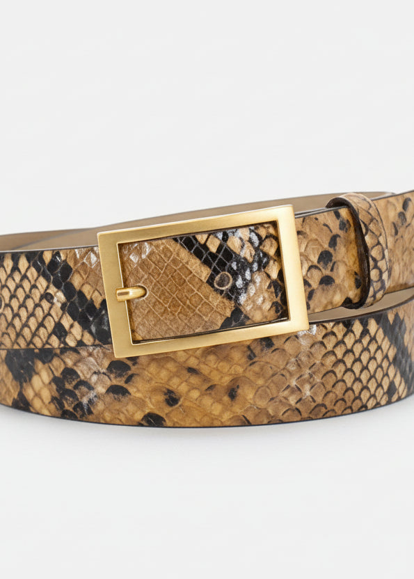 Python Leather Belt Python Leather Belt – Sass & Edge