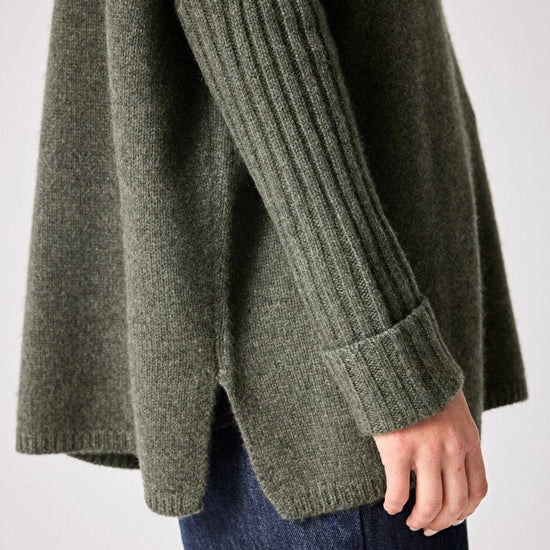 Forest green cashmere knit