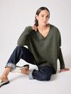 Forest green cashmere knit