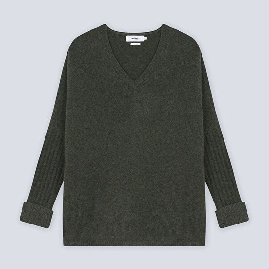 Forest green cashmere knit