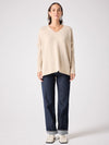 beige cashmere knit