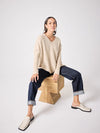 beige cashmere knit