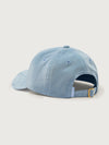 light blue baseball cal with adjustable tab  rear view