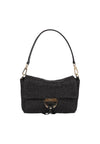 raffia and leather handbag with gold toned hardwear from Abro
