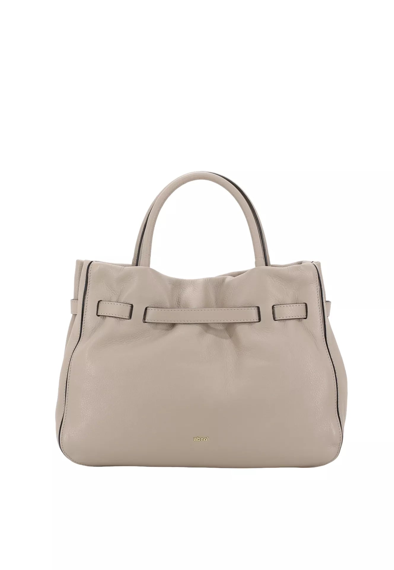 Rea view SIena Leather bag with gold toned hardwear from Abro