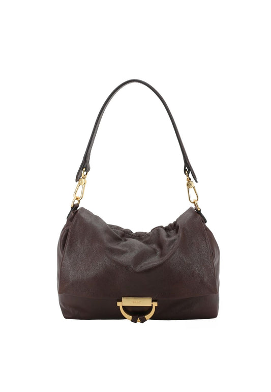 Temi Bag Medium Washed Leather Caramel/Cognac