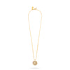 gold compass pendant necklace with delicate gold chain and lobster clasp