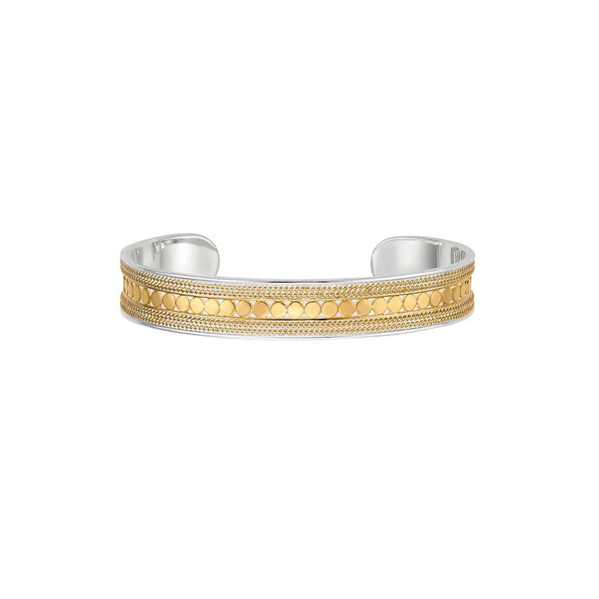 Gold dotted cuff with rope detailing