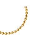 textured gold ball choker with lobster clasp close up