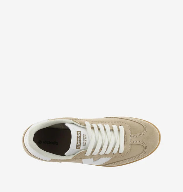 beige suede trainers with white v  birds eye