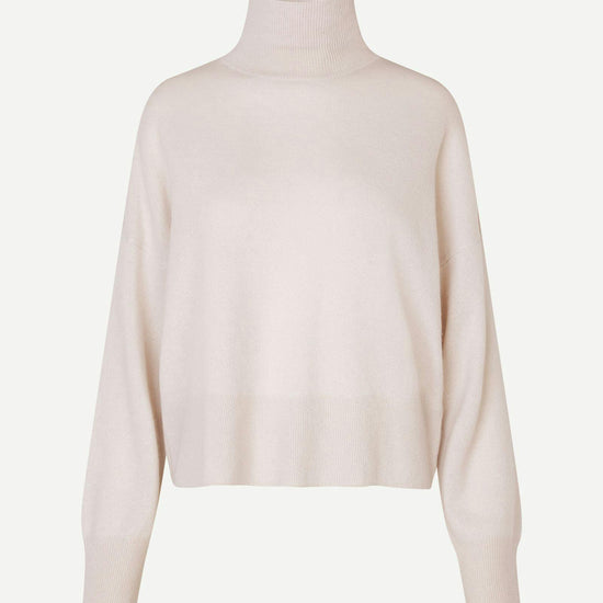 ivory turtleneck cashmere jumper