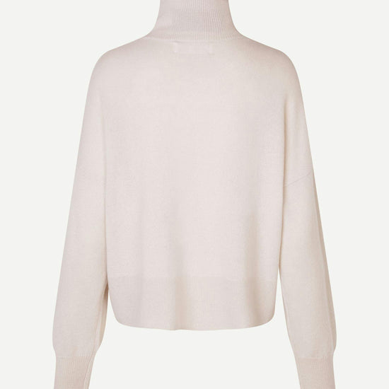 ivory turtleneck cashmere jumper