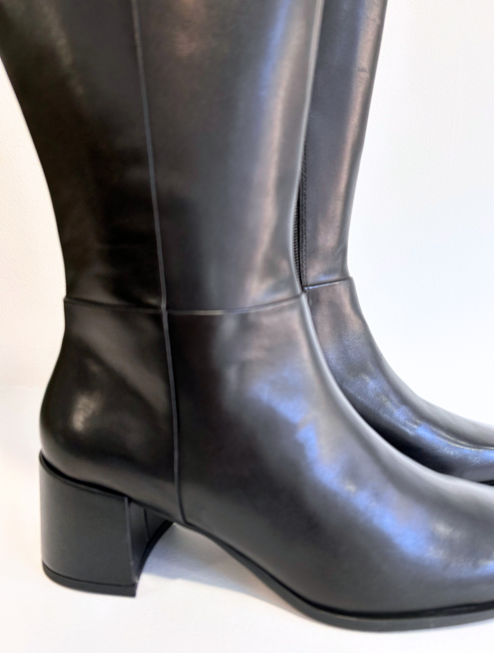 Womens MIA Everett Tall Heel Boot - Black | Journeys