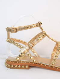 Gladiator sandle with gold studs