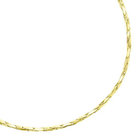 gold chain choker necklace close up