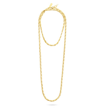 Long gold chain necklace from Talis Chains