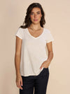MMTulli V-SS Tee Ecru