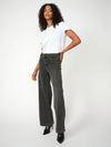 wide leg grey jeans with patch pockets from mos mosh  model shot