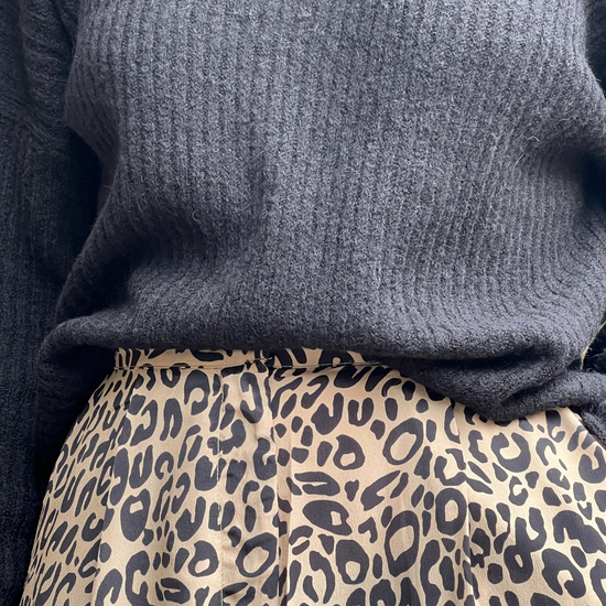 leopard print trousers 