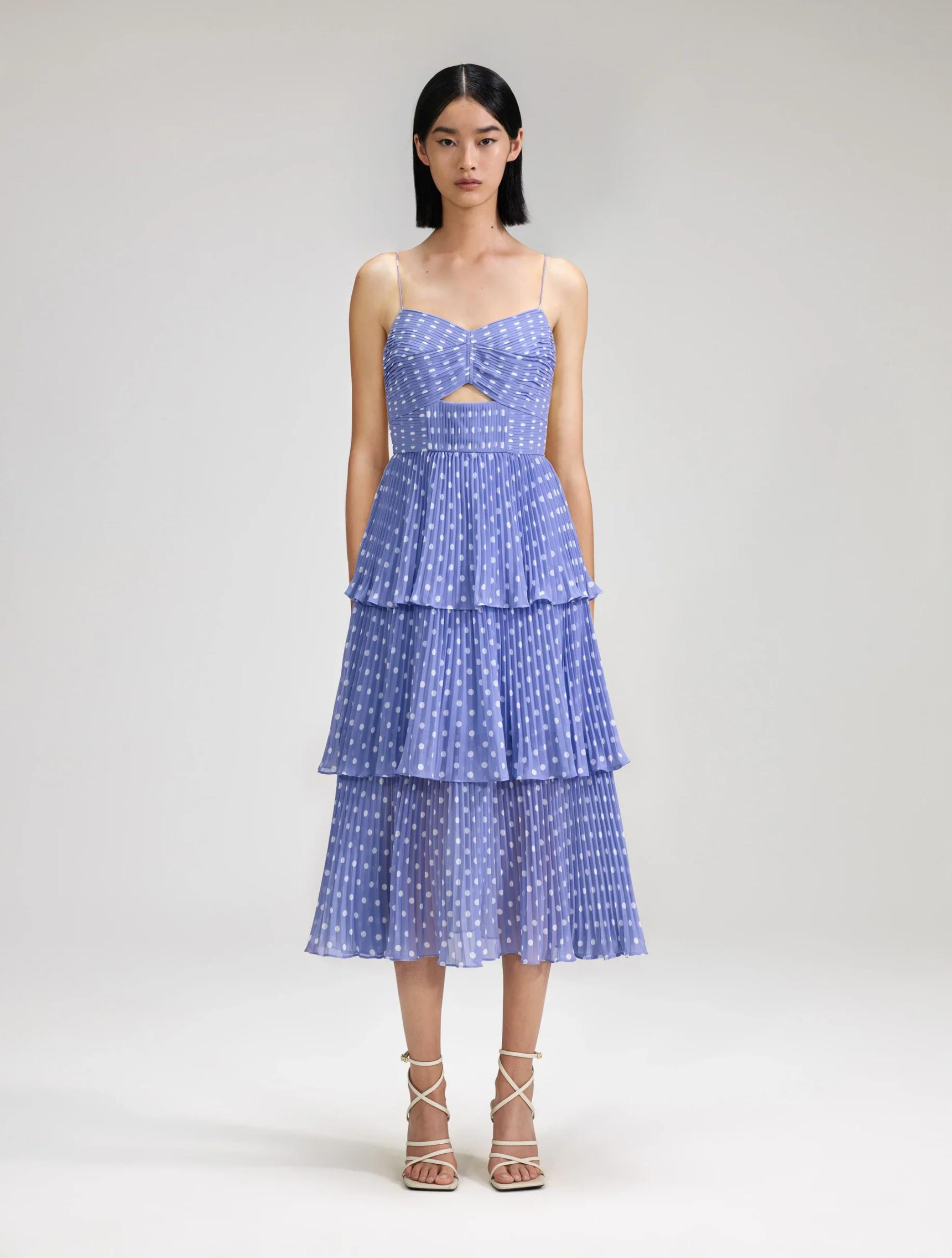 Lilac polka dot sales dress