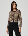 Leopard print knit cardigan from Paige
