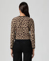 Rear view of leopard print cardigan from Paige