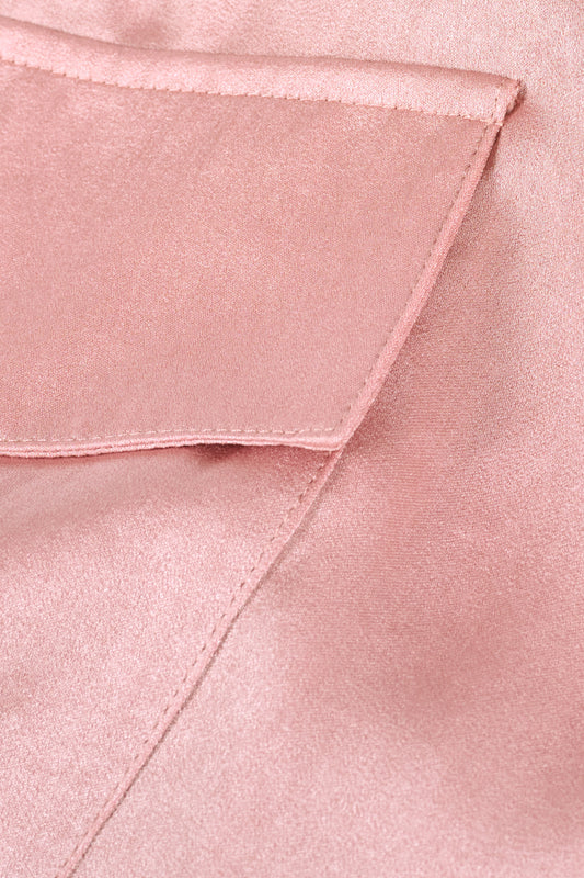 Super soft fluid pale pink cargo trousers