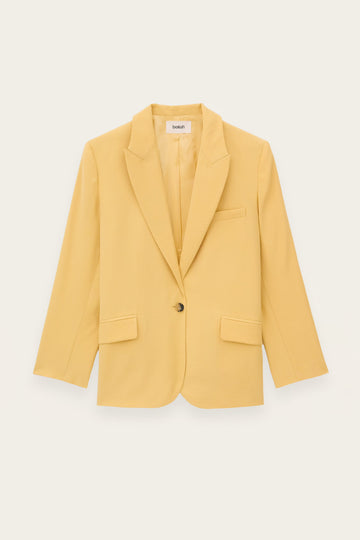 Yellow blazer on a light gray background from ba&sh