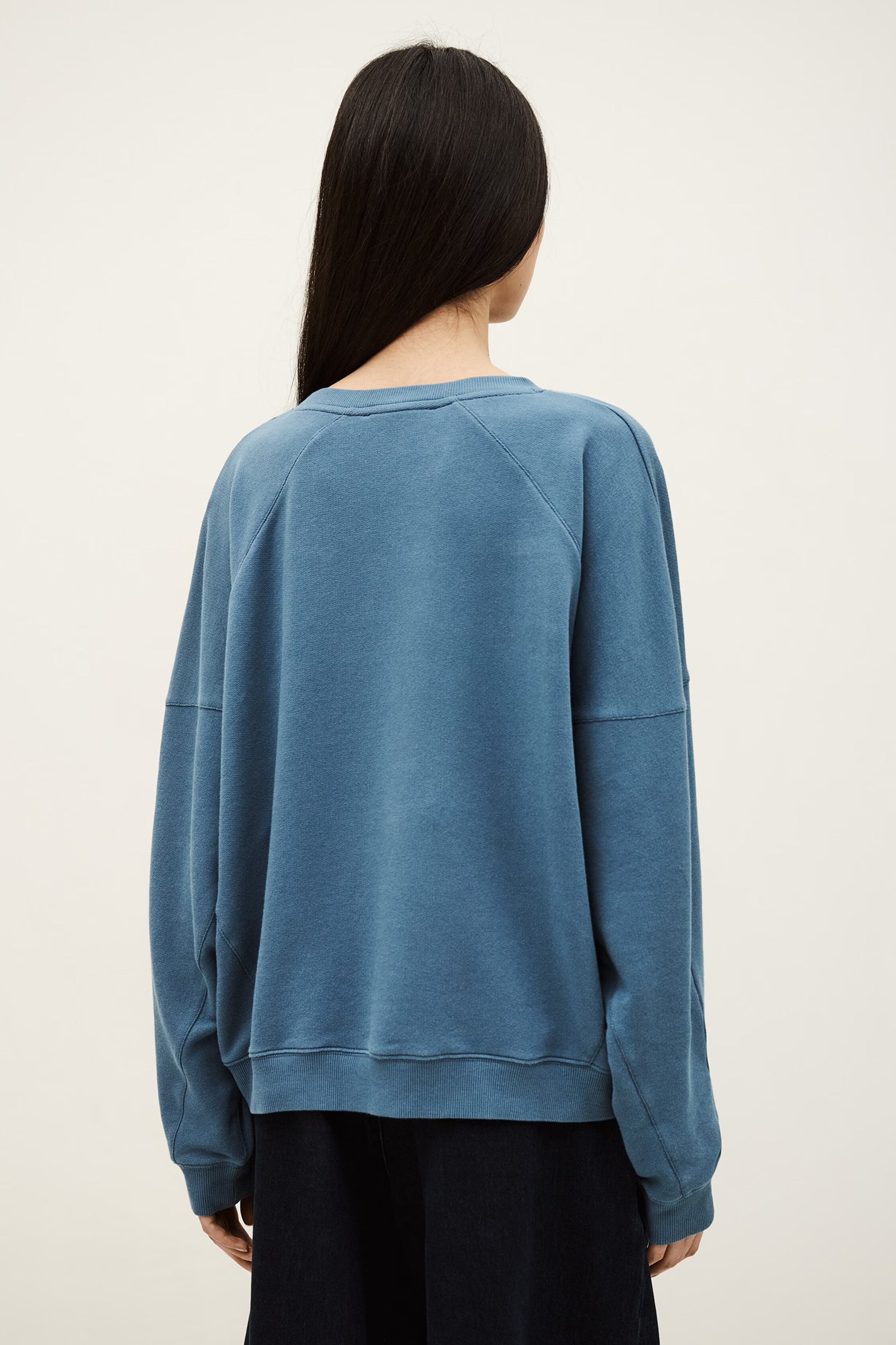 Rear view of sweatshirt