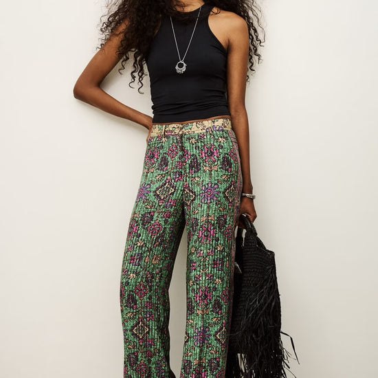 Wide leg aztec print trousers from ba&sh