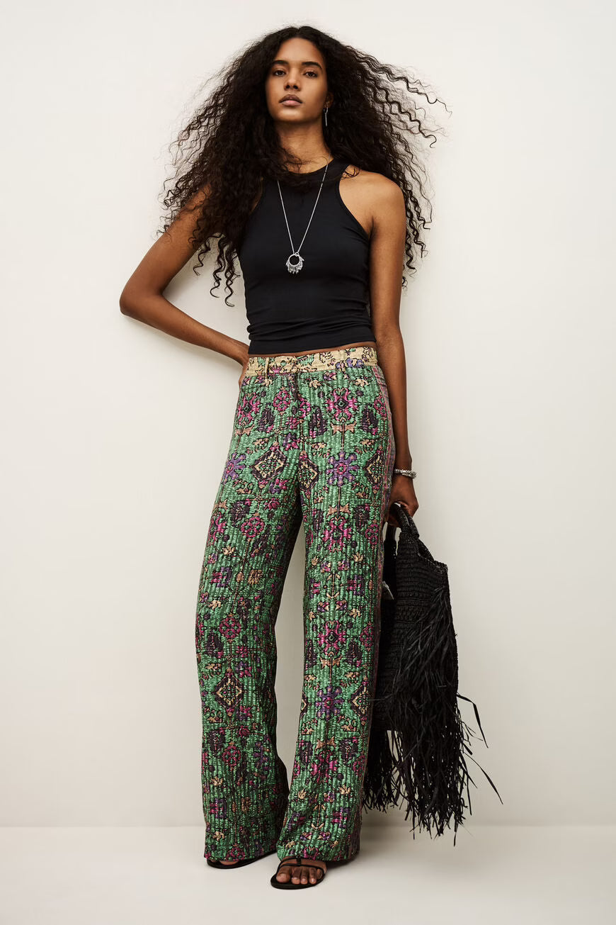 Wide leg aztec print trousers from ba&sh