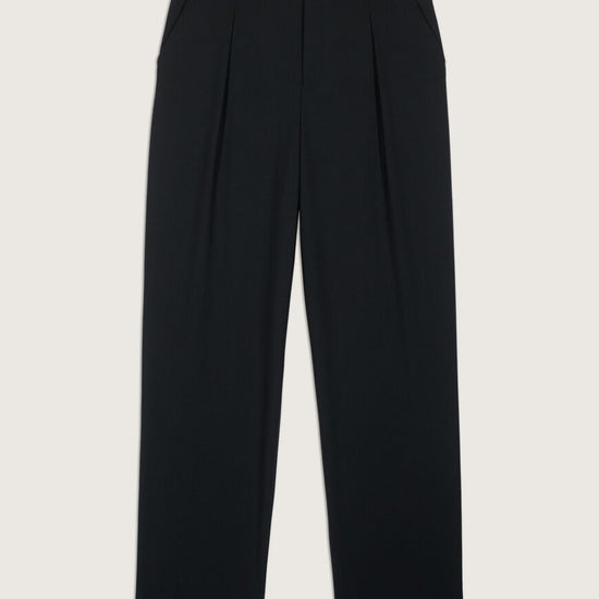 Black tailored trousers