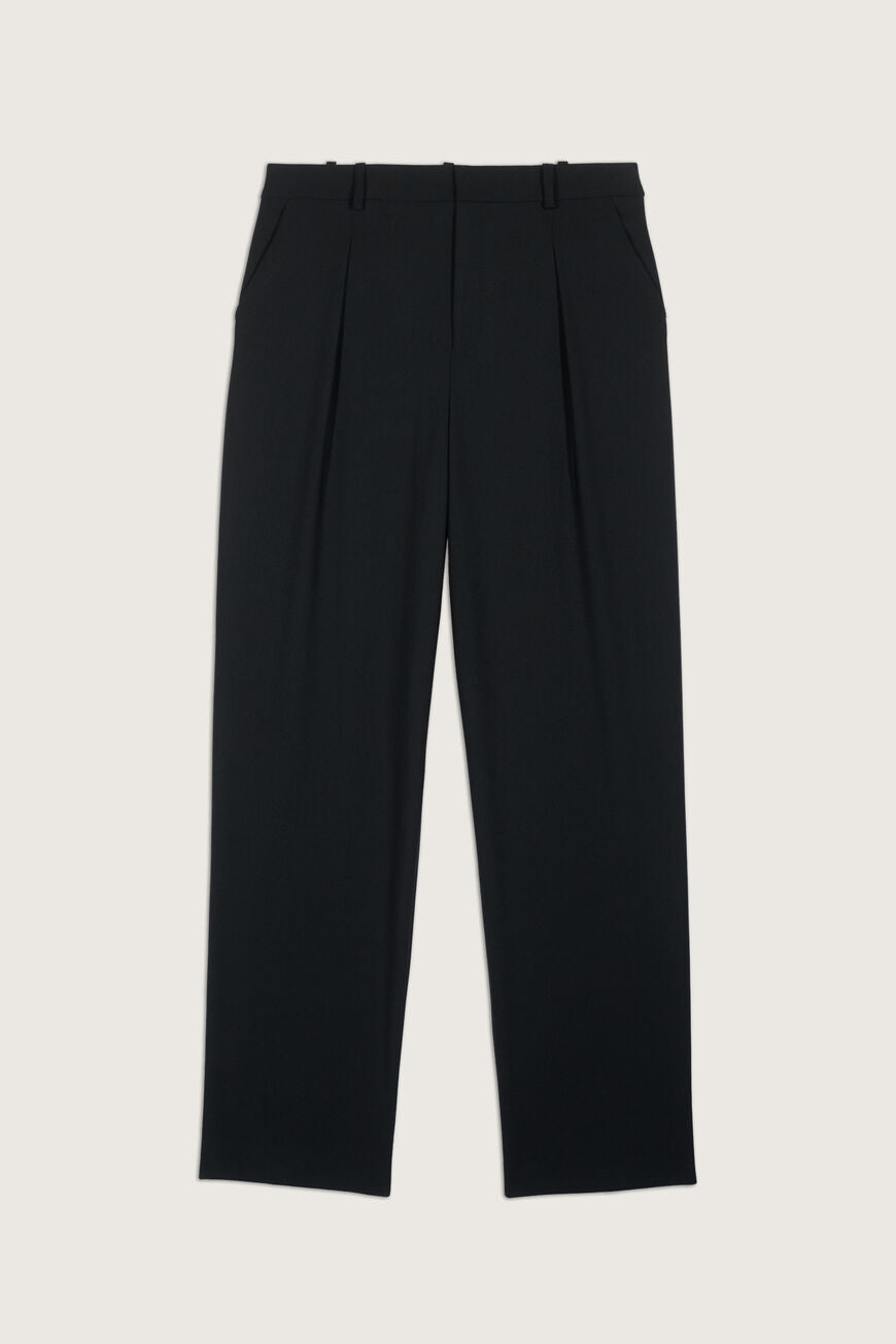 Black tailored trousers