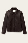 Milos Leather Jacket Marron