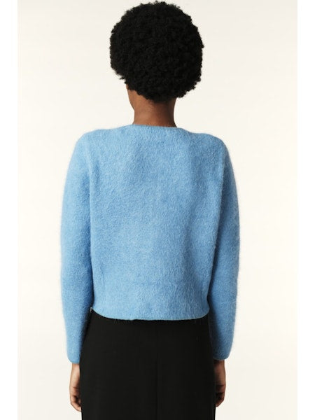 Rear view of cardigan