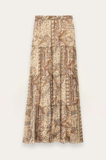 Paisley skirt on white background