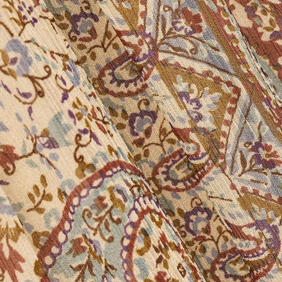 close up of paisley print