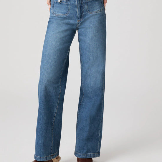 Vintage Blue jeans with inset pockets from paige