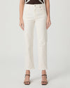 slim straight leg ankle length off white jeans from paige
