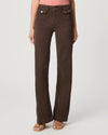 Brown pants worn by a person on a white background