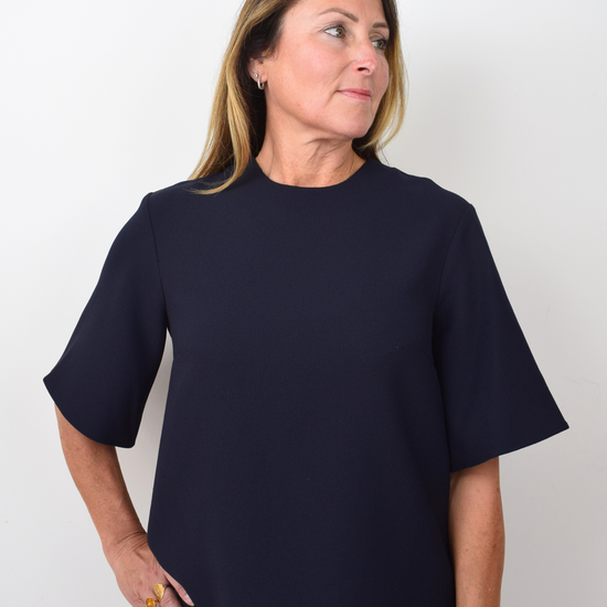 Navy boxy top 