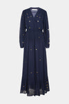 Elise Sequin Dress Navy