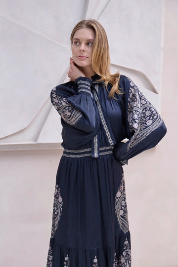 Hychinth Dress Black Multi