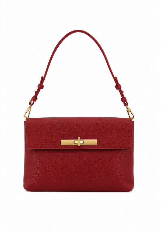 Twist Bag Leather Ruby