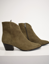 Western style suede boot