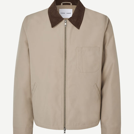 Beige mens jacket by Samsoe Samsoe on a white background