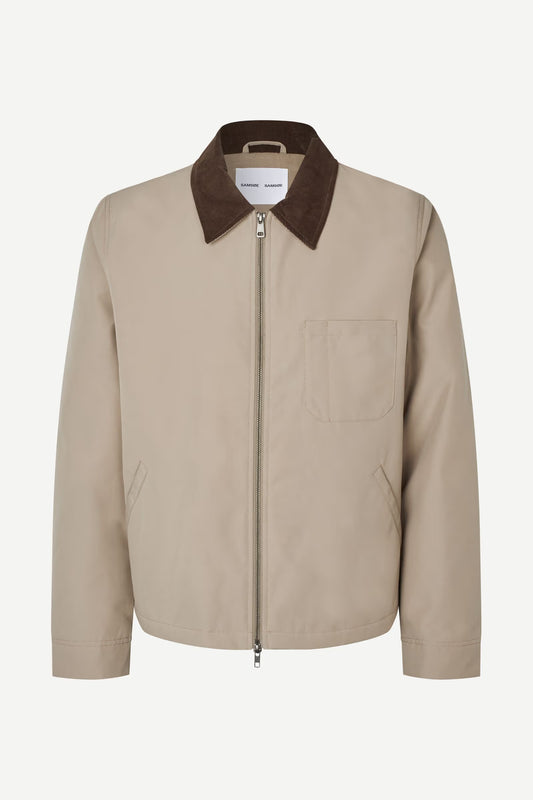 Beige mens jacket by Samsoe Samsoe on a white background